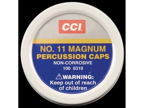 CCI Percussion Caps 11 Magnum Box of 1000