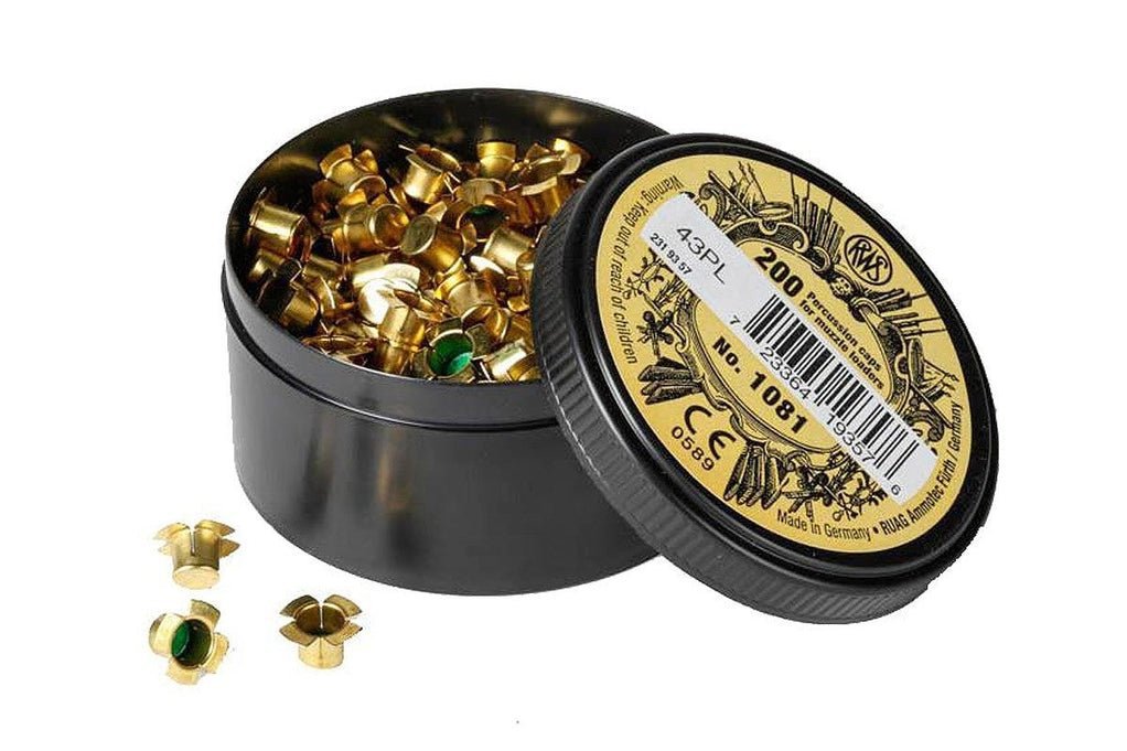 RWS® Musket Caps – 4 Flange Musket Caps – No.1081 – 200 to 5000 Pack