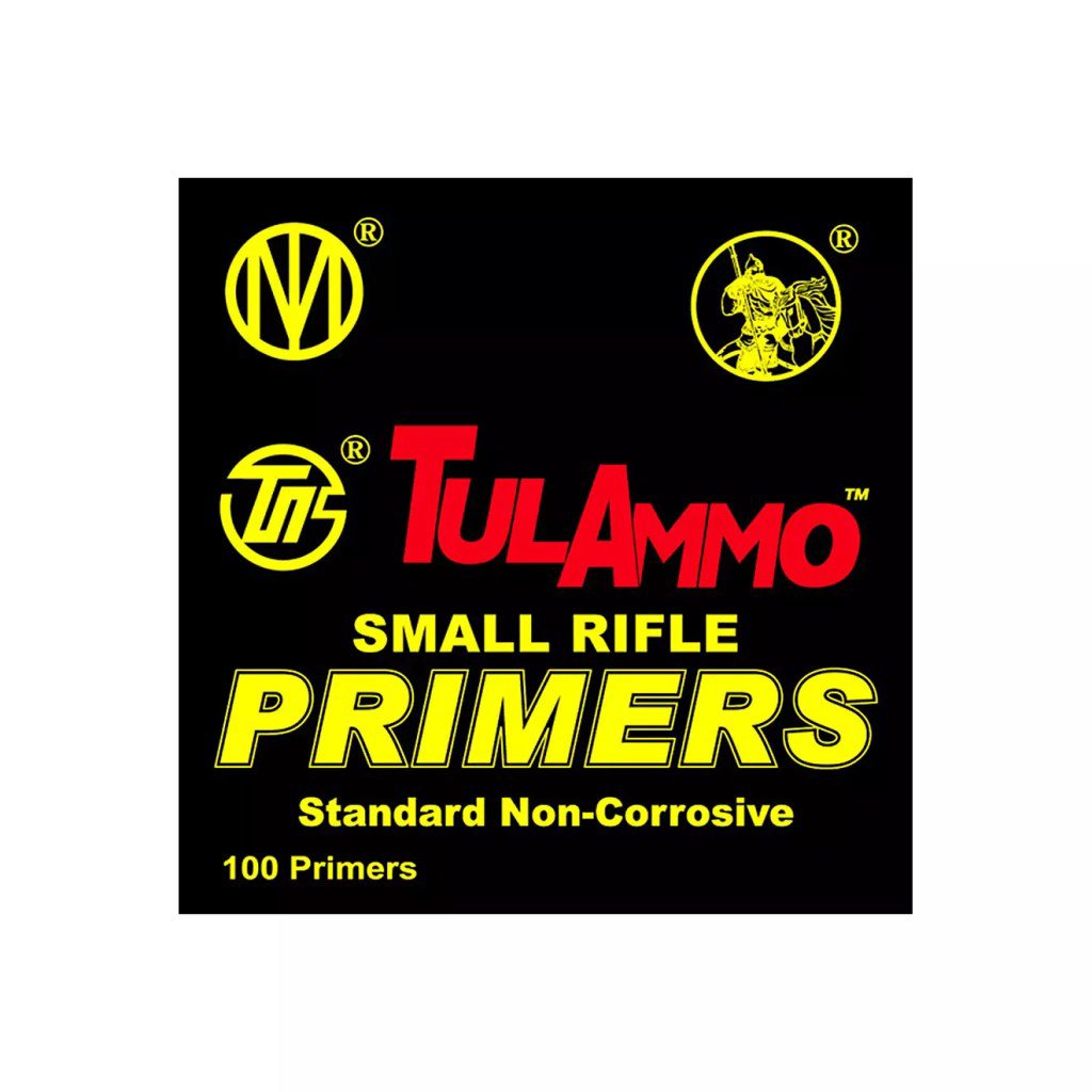 TulAmmo Small Rifle Primers Box of 1000 (10 Trays of 100)