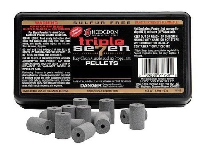 Hodgdon Triple Seven Black Powder Substitute 50 Caliber 30 Grain Pellets Package of 100