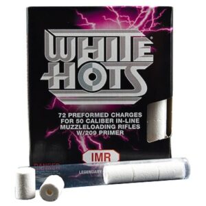 IMR White Hots Black Powder Substitute 50 Caliber #209 Primer Pre-Formed Charges 72PK