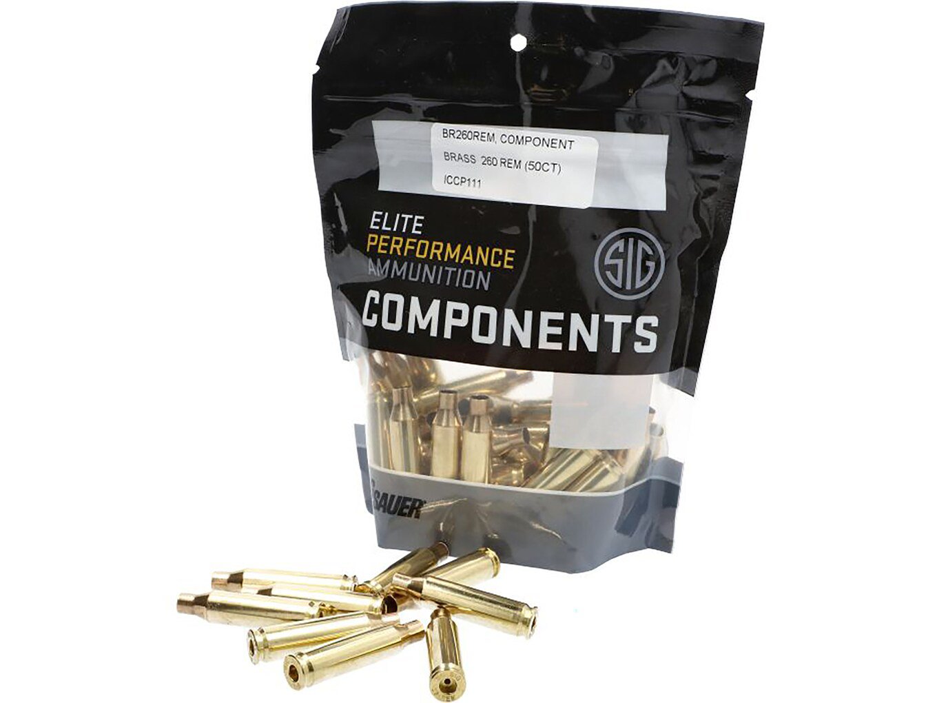 Sig Sauer Brass 260 Remington Bag of 50