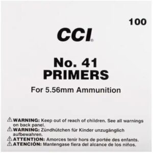CCI Small Rifle 5.56mm NATO-Spec Military Primers #41 Box of 1000