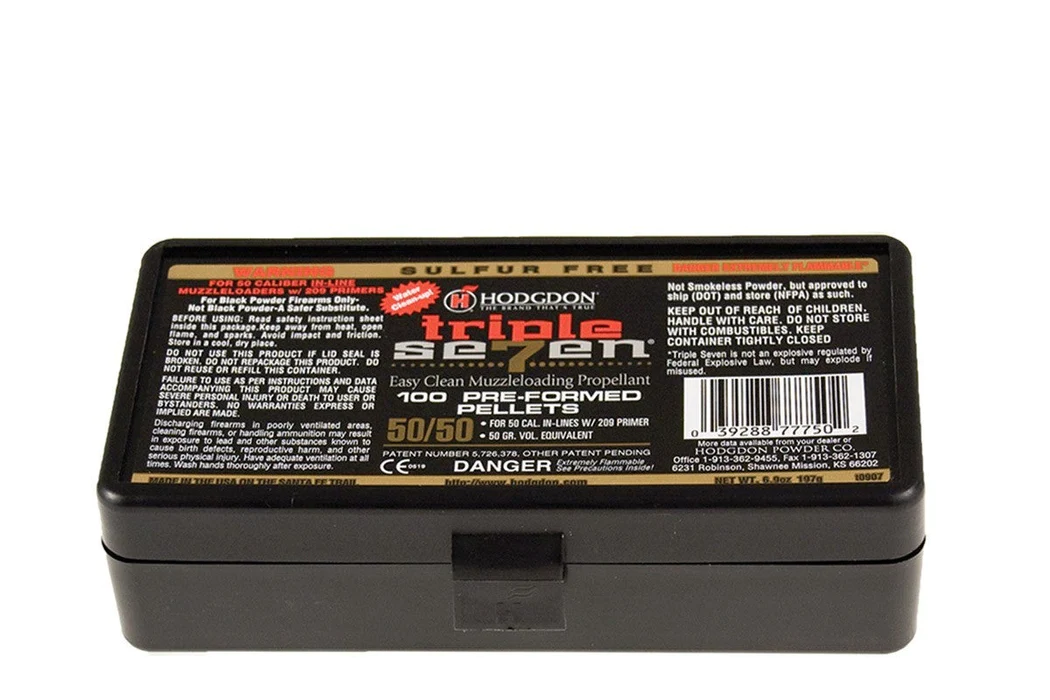 Hodgdon Triple Seven Black Powder Substitute 50 Caliber 50 Grain Pellets (24PK/100PK)